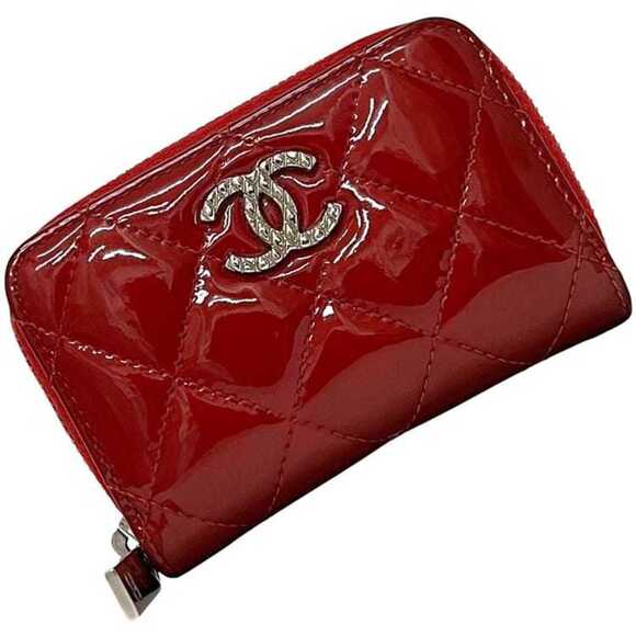 CHANEL Handbags - CHANEL Authentic Red Logo Wallet